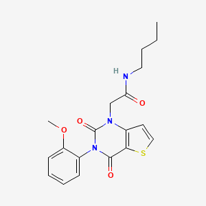 N-butyl-2-(3-(2-methoxyphenyl)-2,4-dioxo-3,4-dihydrothieno[3,2-d]pyrimidin-1(2H)-yl)acetamide