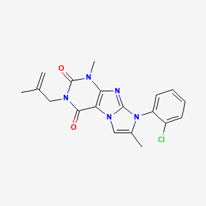 6-(2-Chlorophenyl)-4,7-dimethyl-2-(2-methylprop-2-enyl)purino[7,8-a]imidazole-1,3-dione