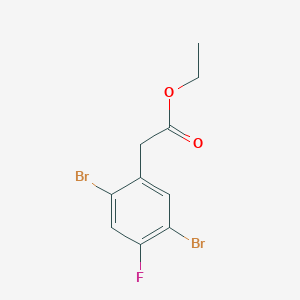 Ethyl 2,5-dibromo-4-fluorophenylacetate