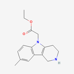 Ethyl 2-(8-methyl-1,2,3,4-tetrahydropyrido[4,3-b]indol-5-yl)acetate