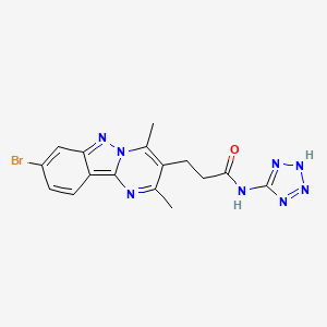 3-(8-bromo-2,4-dimethylpyrimido[1,2-b]indazol-3-yl)-N-(2H-tetrazol-5-yl)propanamide