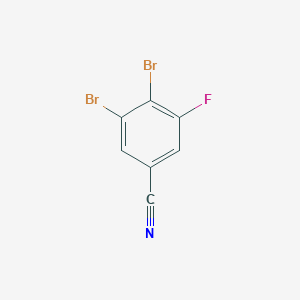 molecular formula C7H2Br2FN B1409967 3,4-Dibromo-5-fluorobenzonitrile CAS No. 1803777-02-7