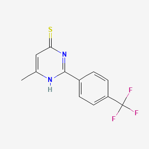 6-methyl-2-[4-(trifluoromethyl)phenyl]pyrimidine-4(3H)-thione