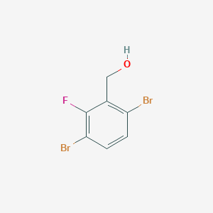 molecular formula C7H5Br2FO B1409970 3,6-Dibromo-2-fluorobenzyl alcohol CAS No. 1804932-99-7