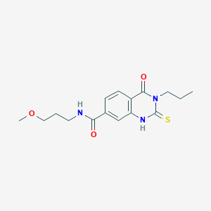 N-(3-methoxypropyl)-4-oxo-3-propyl-2-sulfanylidene-1H-quinazoline-7-carboxamide