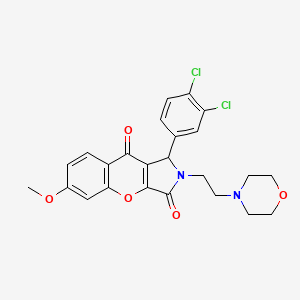 1-(3,4-Dichlorophenyl)-6-methoxy-2-[2-(morpholin-4-yl)ethyl]-1,2-dihydrochromeno[2,3-c]pyrrole-3,9-dione