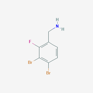 molecular formula C7H6Br2FN B1409979 3,4-Dibromo-2-fluorobenzylamine CAS No. 1806354-33-5