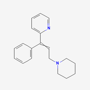 molecular formula C19H22N2 B14099817 2-(1-Phenyl-3-piperidin-1-ylprop-1-enyl)pyridine 