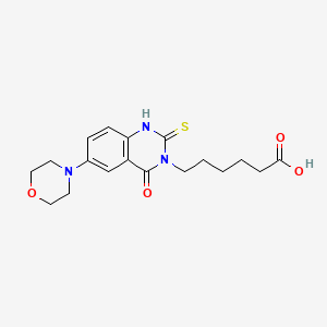 6-(6-morpholin-4-yl-4-oxo-2-sulfanylidene-1H-quinazolin-3-yl)hexanoic Acid