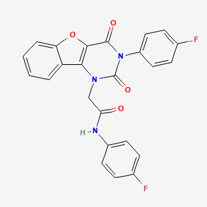 N-(4-fluorophenyl)-2-(3-(4-fluorophenyl)-2,4-dioxo-3,4-dihydrobenzofuro[3,2-d]pyrimidin-1(2H)-yl)acetamide