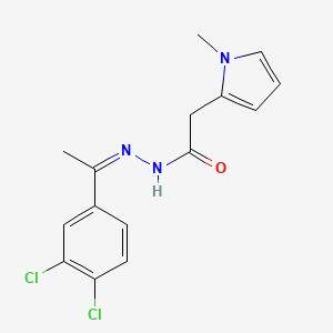 N'-[(1Z)-1-(3,4-dichlorophenyl)ethylidene]-2-(1-methyl-1H-pyrrol-2-yl)acetohydrazide