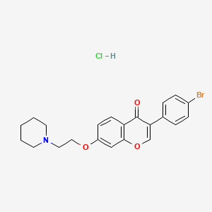 3-(4-bromophenyl)-7-(2-(piperidin-1-yl)ethoxy)-4H-chromen-4-one hydrochloride