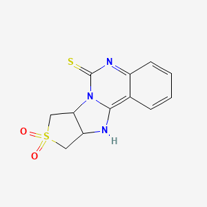 13,13-dioxo-13λ6-thia-8,10,16-triazatetracyclo[8.6.0.02,7.011,15]hexadeca-1,3,5,7-tetraene-9-thione