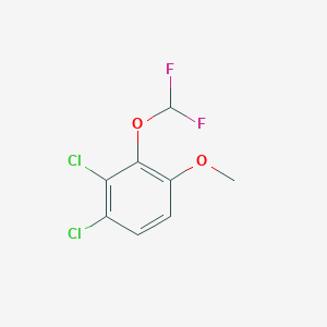 molecular formula C8H6Cl2F2O2 B1409992 3,4-Dichloro-2-(difluoromethoxy)anisole CAS No. 1806321-35-6