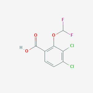 molecular formula C8H4Cl2F2O3 B1409994 3,4-Dichloro-2-(difluoromethoxy)benzoic acid CAS No. 1806296-93-4