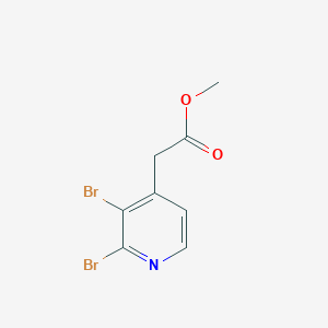 B1410002 Methyl 2,3-dibromopyridine-4-acetate CAS No. 1807183-23-8