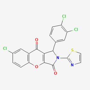 7-Chloro-1-(3,4-dichlorophenyl)-2-(1,3-thiazol-2-yl)-1,2-dihydrochromeno[2,3-c]pyrrole-3,9-dione