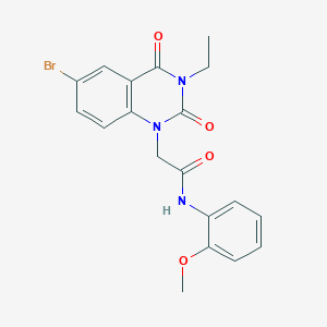 2-(6-bromo-3-ethyl-2,4-dioxo-3,4-dihydroquinazolin-1(2H)-yl)-N-(2-methoxyphenyl)acetamide