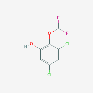 molecular formula C7H4Cl2F2O2 B1410008 3,5-Dichloro-2-(difluoromethoxy)phenol CAS No. 1803818-76-9