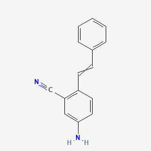 5-Amino-2-(2-phenylethenyl)benzonitrile