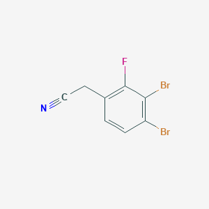 3,4-Dibromo-2-fluorophenylacetonitrile