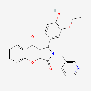 1-(3-Ethoxy-4-hydroxyphenyl)-2-(pyridin-3-ylmethyl)-1,2-dihydrochromeno[2,3-c]pyrrole-3,9-dione