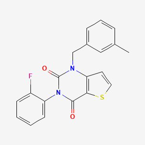 3-(2-fluorophenyl)-1-(3-methylbenzyl)thieno[3,2-d]pyrimidine-2,4(1H,3H)-dione