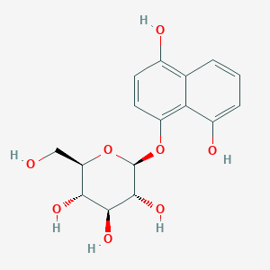 (2S,3R,4S,5S,6R)-2-[(4,8-dihydroxy-1-naphthyl)oxy]-6-(hydroxymethyl)tetrahydropyran-3,4,5-triol