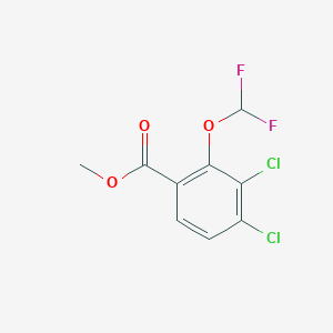 molecular formula C9H6Cl2F2O3 B1410018 Methyl 3,4-dichloro-2-(difluoromethoxy)benzoate CAS No. 1803831-17-5