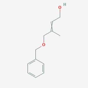 molecular formula C12H16O2 B14100195 3-Methyl-4-phenylmethoxybut-2-en-1-ol 