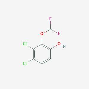 molecular formula C7H4Cl2F2O2 B1410020 3,4-Dichloro-2-(difluoromethoxy)phenol CAS No. 1807178-31-9