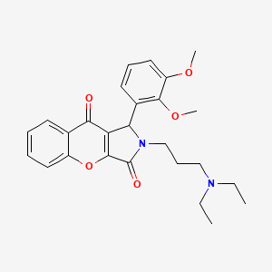 2-[3-(diethylamino)propyl]-1-(2,3-dimethoxyphenyl)-1H-chromeno[2,3-c]pyrrole-3,9-dione