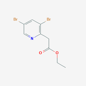 Ethyl 3,5-dibromopyridine-2-acetate