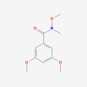 molecular formula C11H15NO4 B141003 N,3,5-三甲氧基-N-甲基苯甲酰胺 CAS No. 155586-39-3