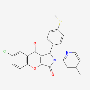 7-Chloro-2-(4-methylpyridin-2-yl)-1-[4-(methylsulfanyl)phenyl]-1,2-dihydrochromeno[2,3-c]pyrrole-3,9-dione