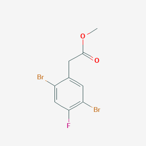 molecular formula C9H7Br2FO2 B1410033 Methyl 2,5-dibromo-4-fluorophenylacetate CAS No. 1803817-39-1
