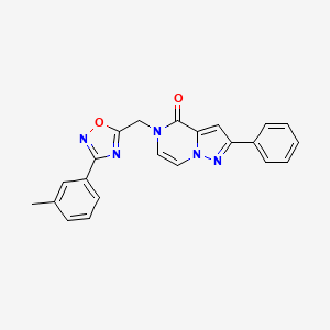 2-phenyl-5-((3-(m-tolyl)-1,2,4-oxadiazol-5-yl)methyl)pyrazolo[1,5-a]pyrazin-4(5H)-one