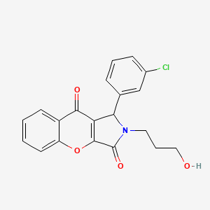 1-(3-Chlorophenyl)-2-(3-hydroxypropyl)-1,2-dihydrochromeno[2,3-c]pyrrole-3,9-dione