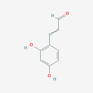 molecular formula C9H8O3 B14100379 3-(2,4-dihydroxyphenyl)prop-2-enal 