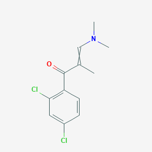 molecular formula C12H13Cl2NO B14100386 1-(2,4-dichlorophenyl)-3-(dimethylamino)-2-methylprop-2-en-1-one 