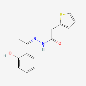 N'-[(1Z)-1-(2-hydroxyphenyl)ethylidene]-2-(thiophen-2-yl)acetohydrazide