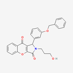 1-[3-(Benzyloxy)phenyl]-2-(3-hydroxypropyl)-1,2-dihydrochromeno[2,3-c]pyrrole-3,9-dione