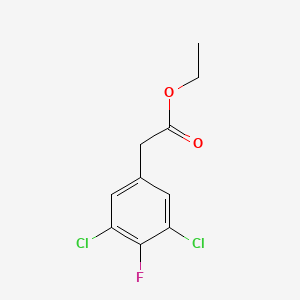 molecular formula C10H9Cl2FO2 B1410054 Ethyl 3,5-dichloro-4-fluorophenylacetate CAS No. 1806302-11-3
