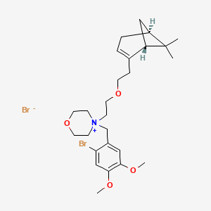 molecular formula C26H39Br2NO4 B14100546 (1R,5S)-4-[(2-BroMo-4,5-diMethoxyphenyl)Methyl]-4-[2-[2-(6,6-diMethylbicyclo[3.1.1]hept-2-en-2-yl)ethoxy]ethyl]MorpholiniuM BroMide (1 