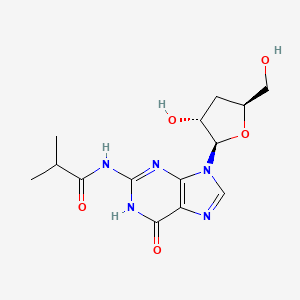 molecular formula C14H19N5O5 B14100566 3'-Deoxy-N-(2-methylpropanoyl)guanosine CAS No. 157025-66-6