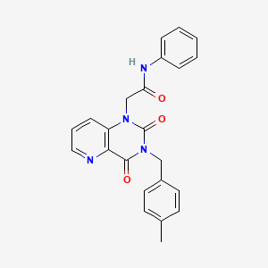 2-(3-(4-methylbenzyl)-2,4-dioxo-3,4-dihydropyrido[3,2-d]pyrimidin-1(2H)-yl)-N-phenylacetamide