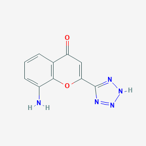 molecular formula C10H7N5O2 B141006 8-氨基-2-(1H-四唑-5-基)-4H-色酮 CAS No. 110683-22-2
