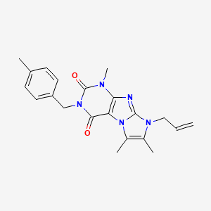 4,7,8-Trimethyl-2-[(4-methylphenyl)methyl]-6-prop-2-enylpurino[7,8-a]imidazole-1,3-dione