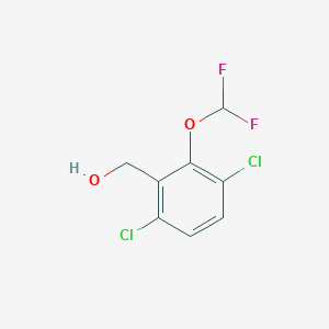 molecular formula C8H6Cl2F2O2 B1410062 3,6-Dichloro-2-(difluoromethoxy)benzyl alcohol CAS No. 1806353-07-0