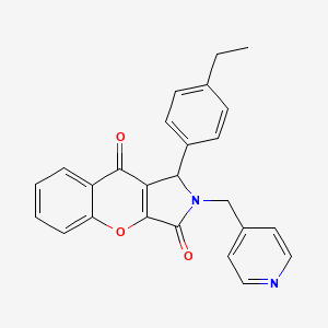 1-(4-Ethylphenyl)-2-(pyridin-4-ylmethyl)-1,2-dihydrochromeno[2,3-c]pyrrole-3,9-dione